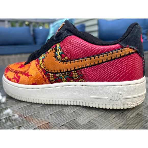 Nike Air Force 1 Chinese New Year Kids – Red/Gold – 5Y - Picture 8 of 8